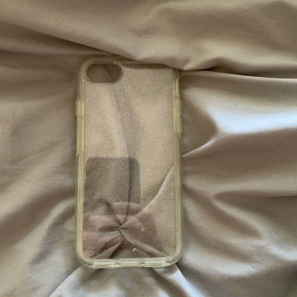 Glitter clear otterbox case for iPhone 7/8